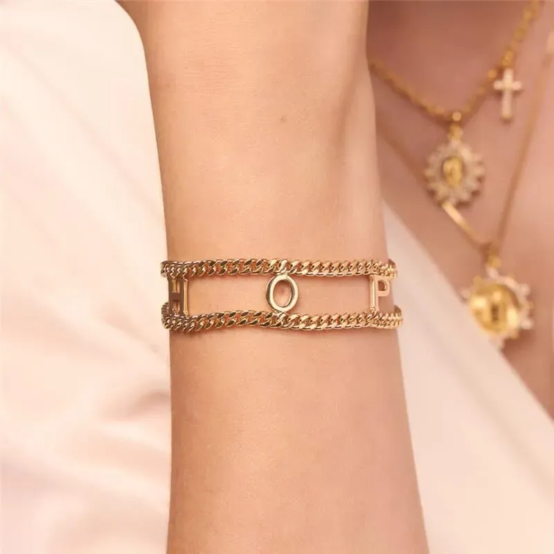 PULSEIRA DUAS VOLTAS COM ESCRITA 