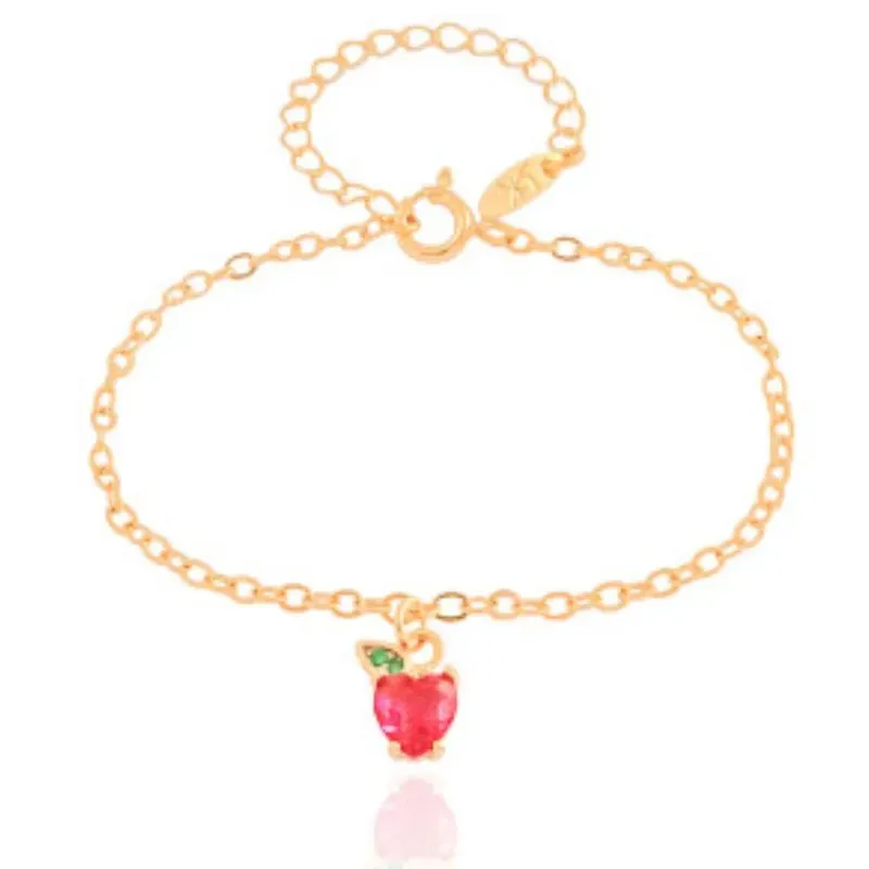 PULSEIRA  INFANTIL MACA COR CRISTAL BRANCO