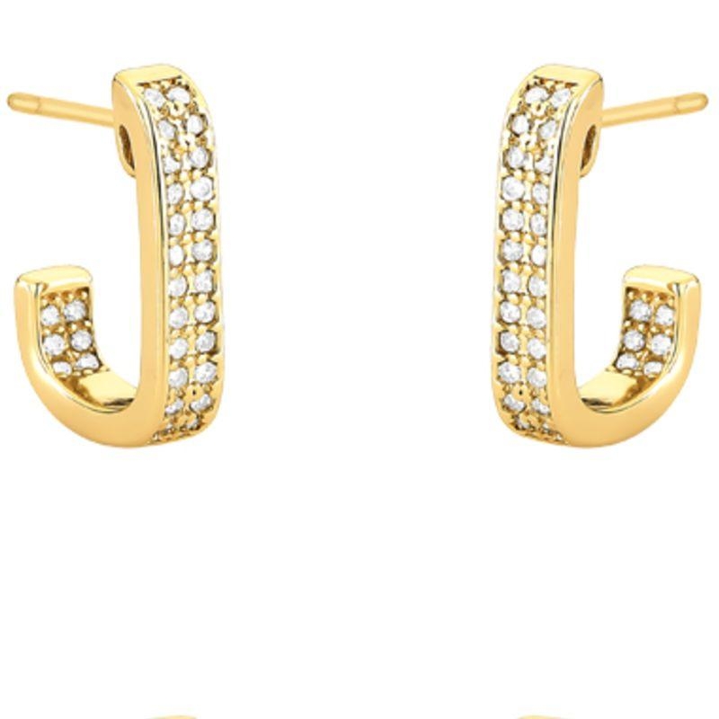 ARGOLA MICRO ZIRCONIA RETANGULAR M