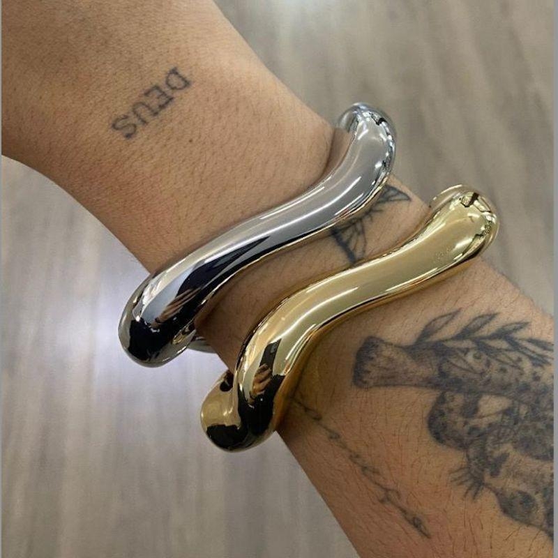 BRACELETE ORGANICO FINO PRATA