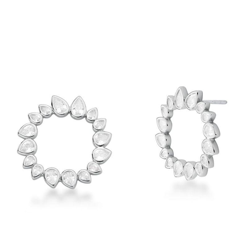 BRINCO CIRCULO RODIO ZIRCONIA