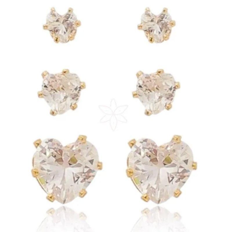 TRIO CORACAO ZIRCONIA