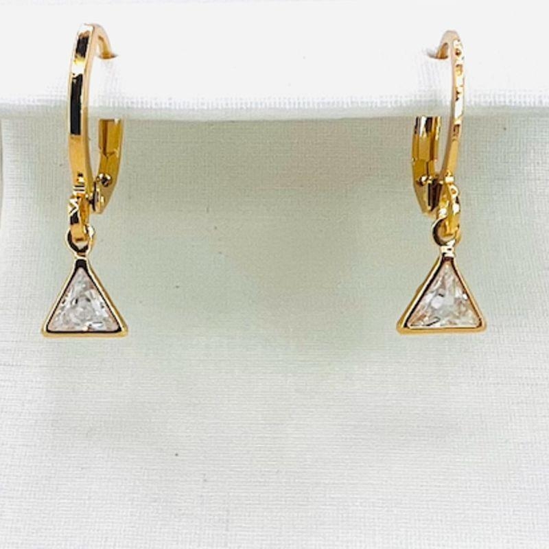 ARGOLA TRIANGULO ZIRCONIA