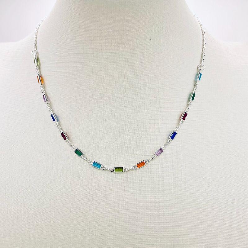 COLAR  ZIRCONIA COLORIDA