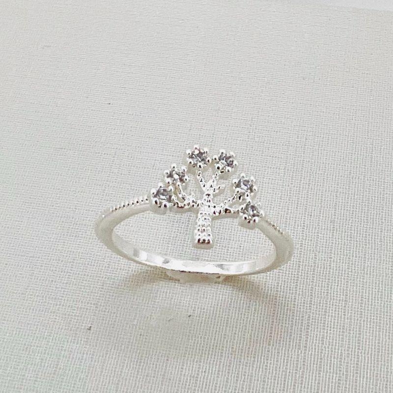 ANEL ARVORE ZIRCONIA