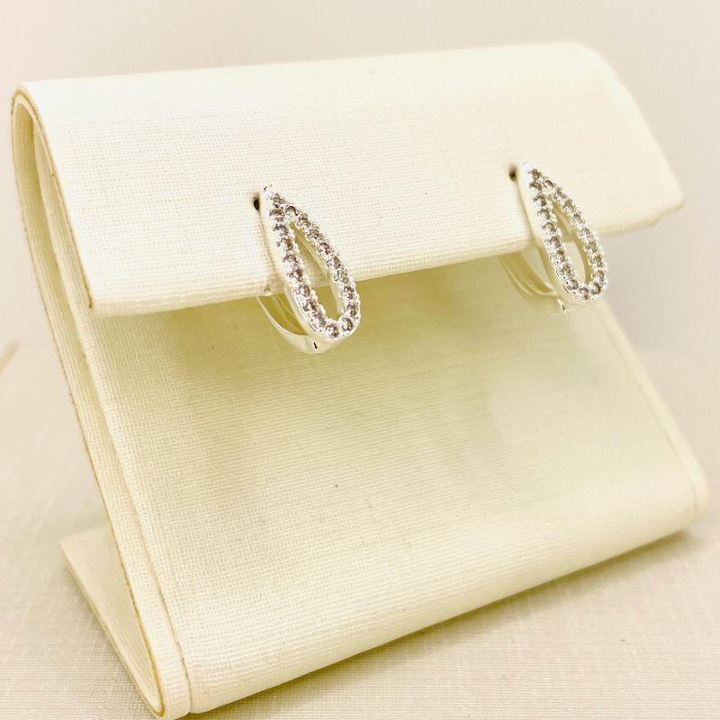 ARGOLA GOTA VAZADA ZIRCONIA