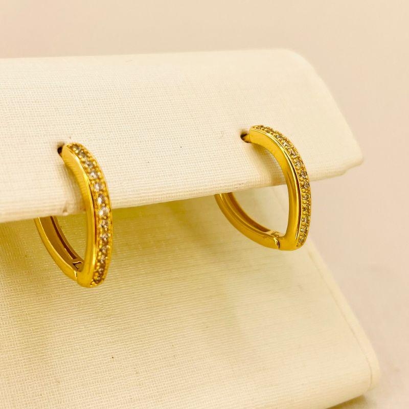 ARGOLA OVAL ZIRCONIA