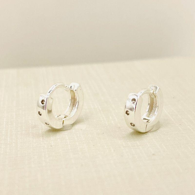 ARGOLA PONTOS DE LUZ ZIRCONIA