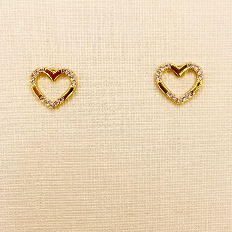 BRINCO CORACAO CANTOS ZIRCONIA