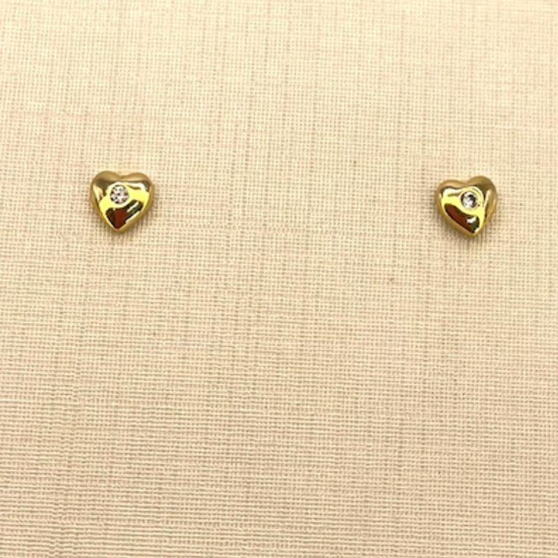 BRINCO CORAÇAO LISO COM PONTO LUZ