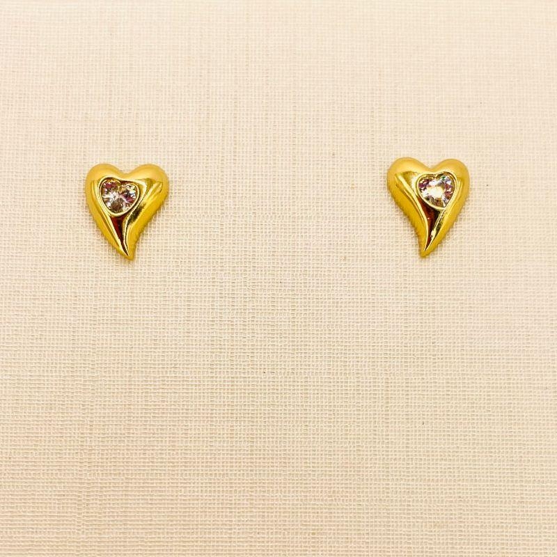 BRINCO CORACAO PONTO ZIRCONIA