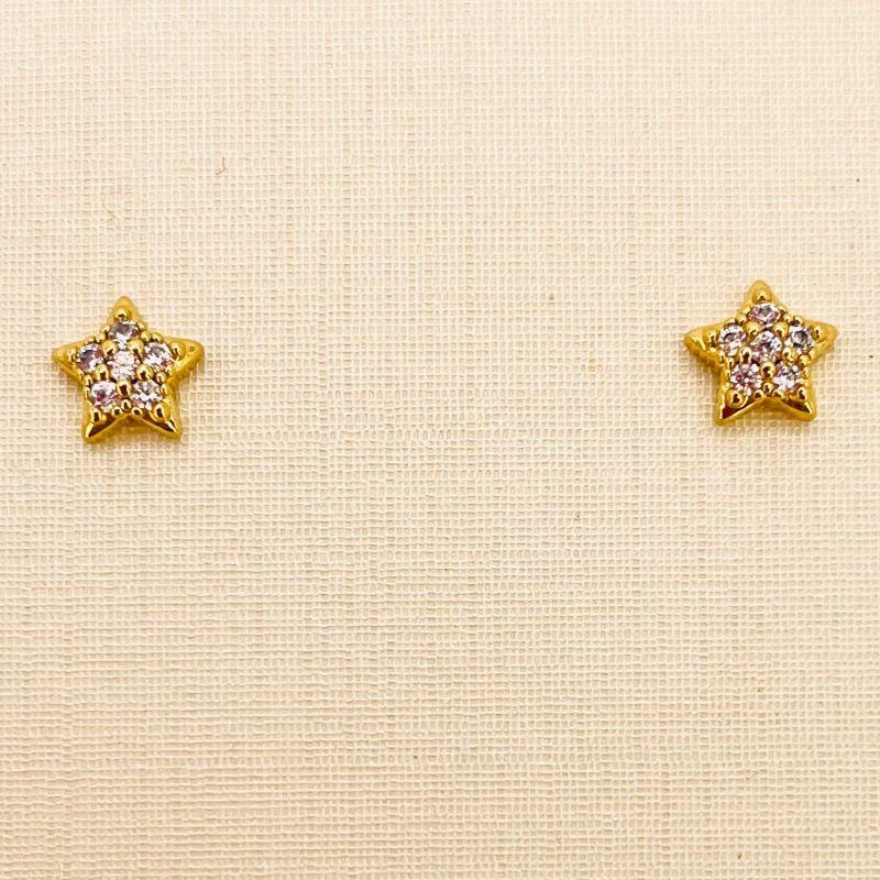 BRINCO MINI ESTRELA ZIRCONIA