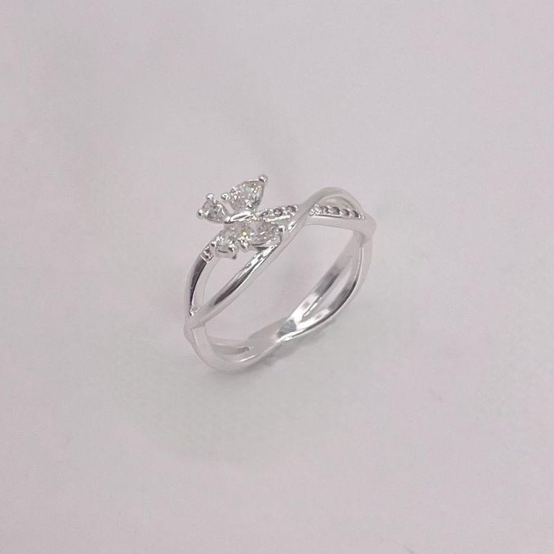 ANEL BORBOLETA ZIRCONIA