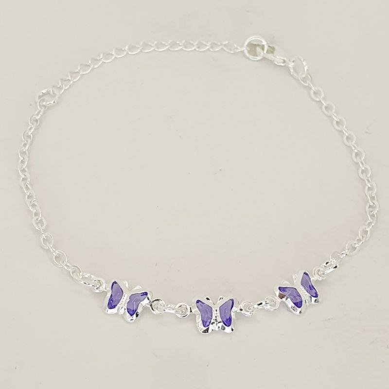 PULSEIRA  INFANTIL BORBOLETA RUBI