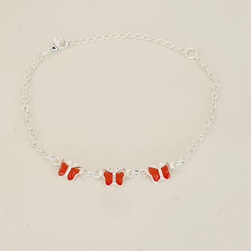 PULSEIRA  INFANTIL BORBOLETA RUBI