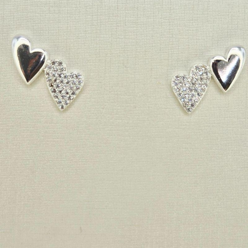 BRINCO CORACAO CRAVEJADO E CORACAO LISO