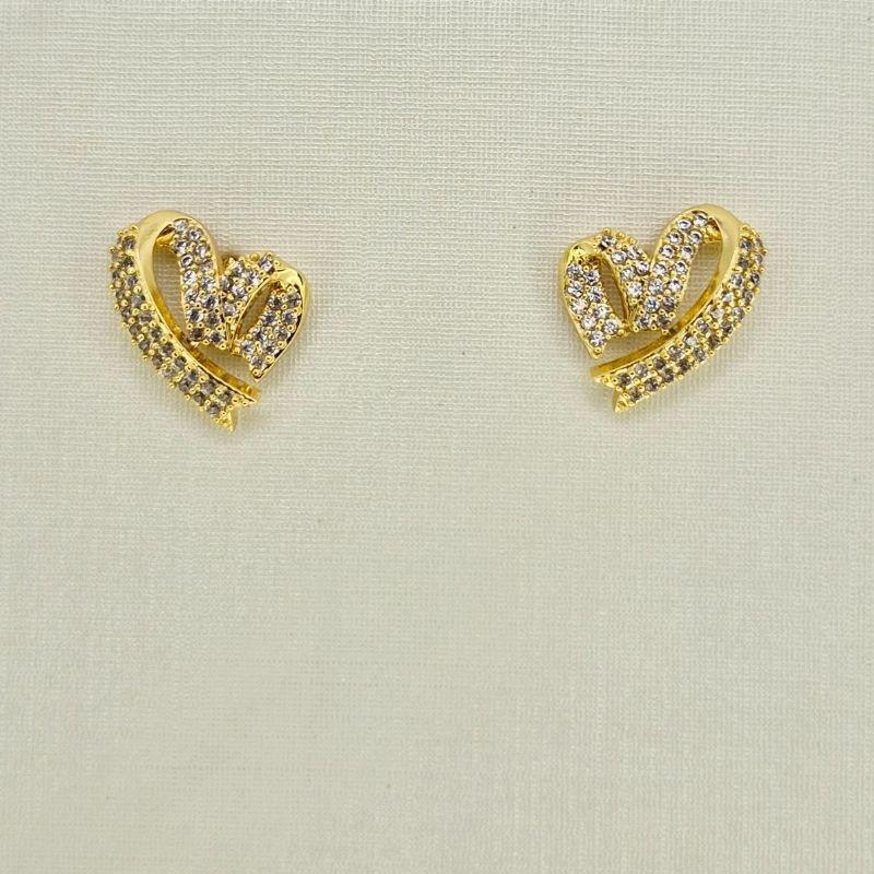 BRINCO CORACAO TORTO COM ZIRCONIA