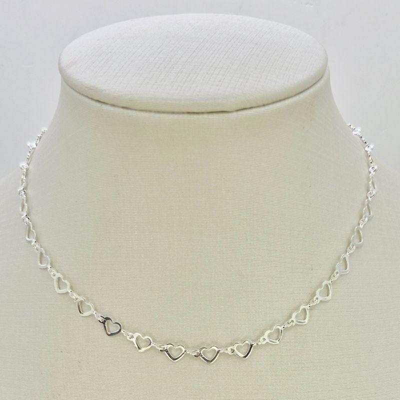 COLAR CORACOES VAZADOS