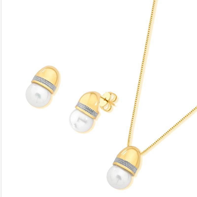 CONJUNTO PEROLA SHELL