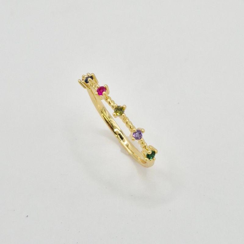 ANEL PEDRAS COLORIDAS