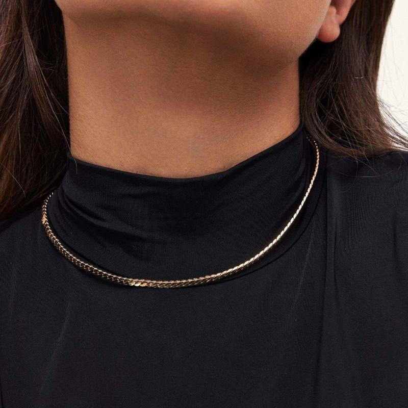 CHOCKER MALHA LAMINADA