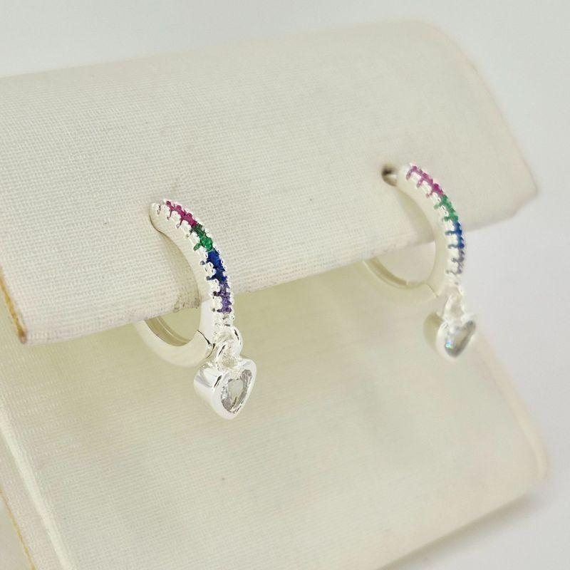 ARGOLA COLORIDA COM CORACAO