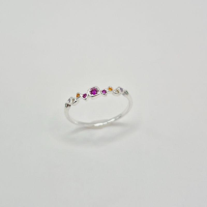 ANEL PEDRAS COLORIDAS