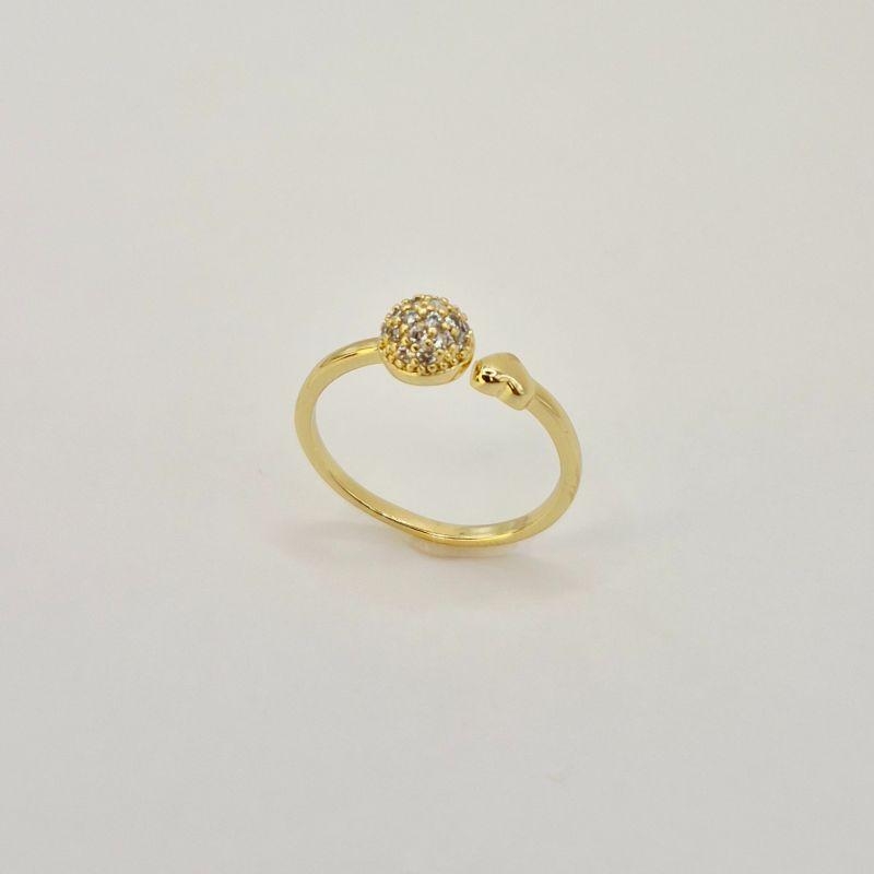 ANEL AJUSTAVEL BOLA CRAVEJADA