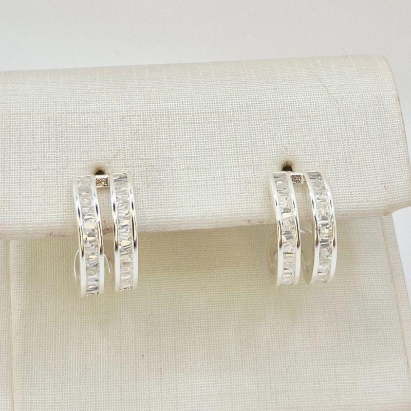 BRINCO ARO DUPLO ZIRCONIA