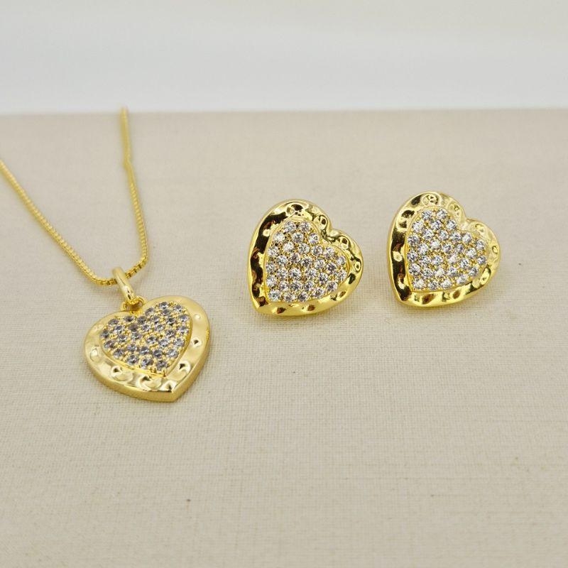 CONJUNTO CORACAO CRAVEJADO