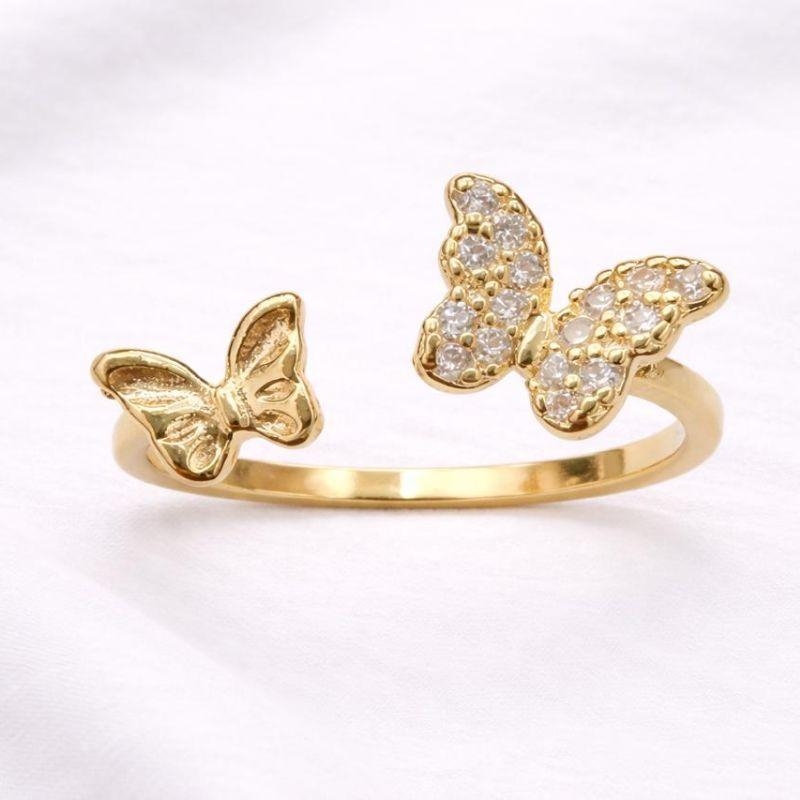 ANEL BORBOLETAS AJUSTAVEL CRAVEJADO