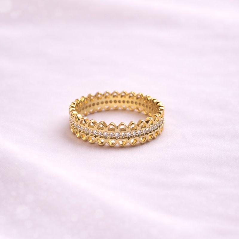 ANEL CORACOES E LINHA CRAVEJADA