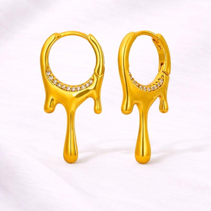 ARGOLA GOTAS ZIRCONIA