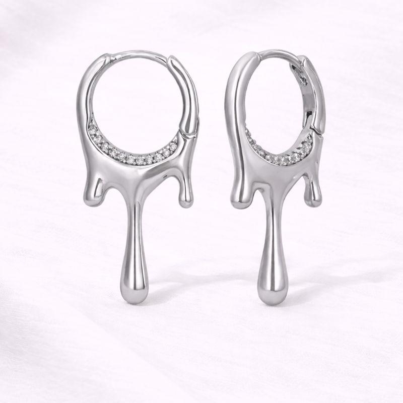 ARGOLA GOTAS ZIRCONIA