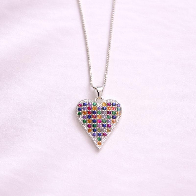 COLAR CORACAO COLORIDO
