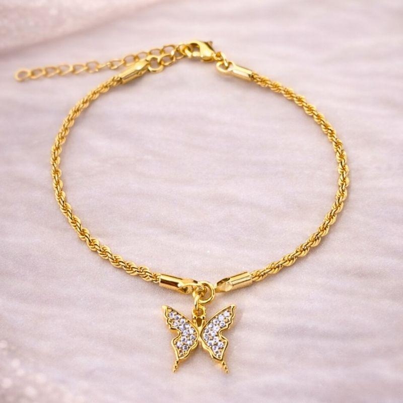 PULSEIRA BORBOLETA CRAVEJADA