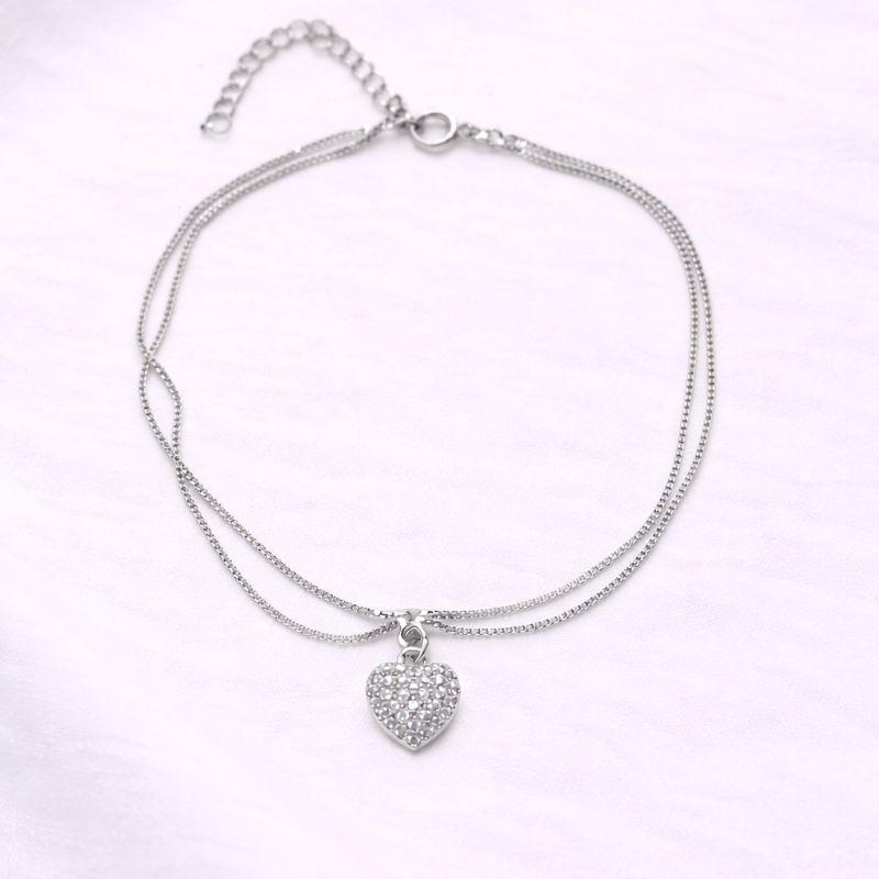 TORNOZELEIRA CORACAO CRAVEJADO