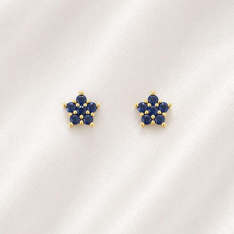 BRINCO FLOR AZUL