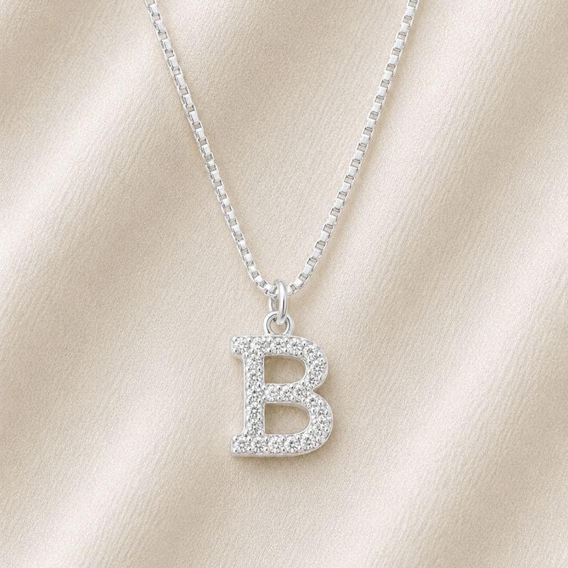 COLAR LETRA ZIRCONIA B