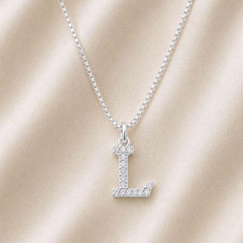 COLAR LETRA ZIRCONIA L