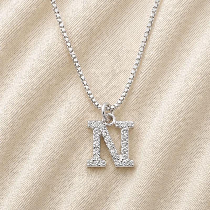 COLAR LETRA ZIRCONIA N