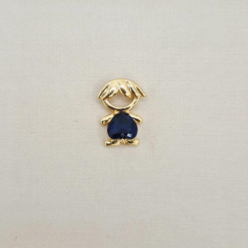 PINGENTE MENINO PEDRA AZUL
