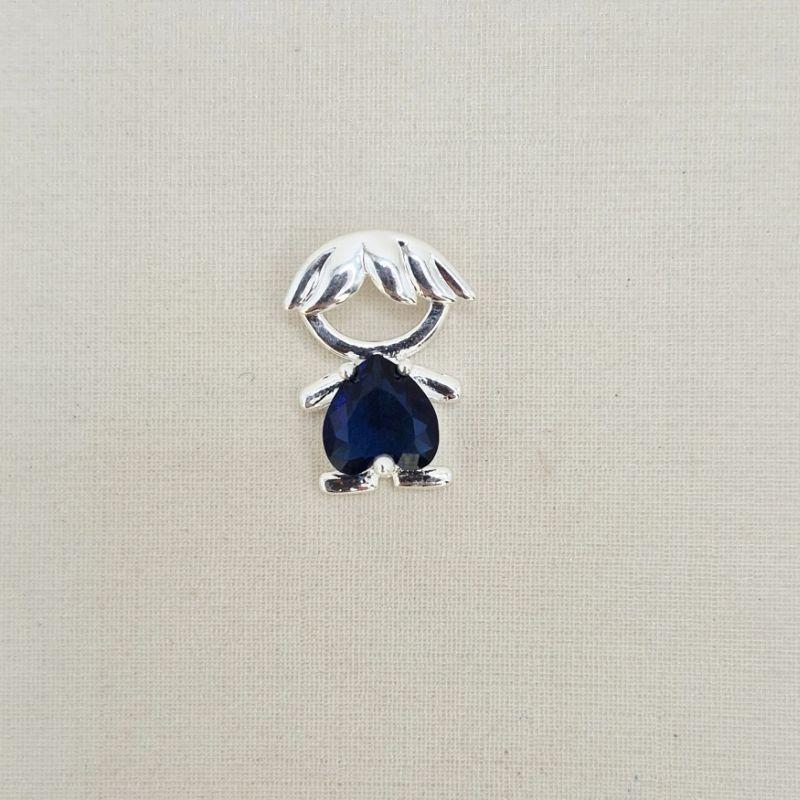 PINGENTE MENINO PEDRA AZUL