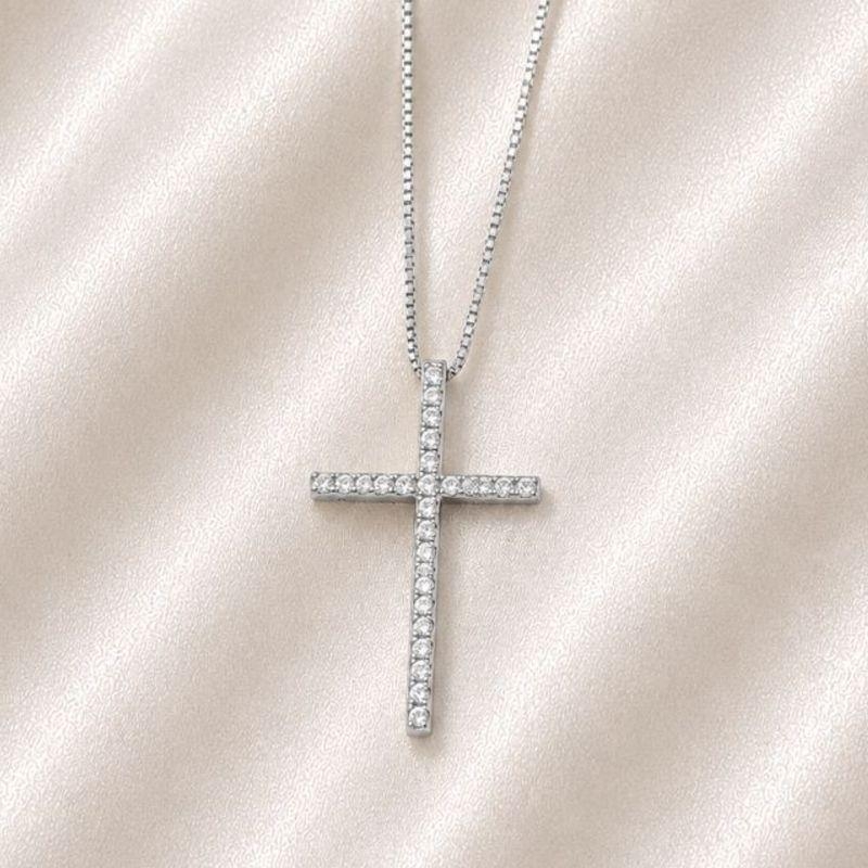 COLAR CRUZ ZIRCONIA
