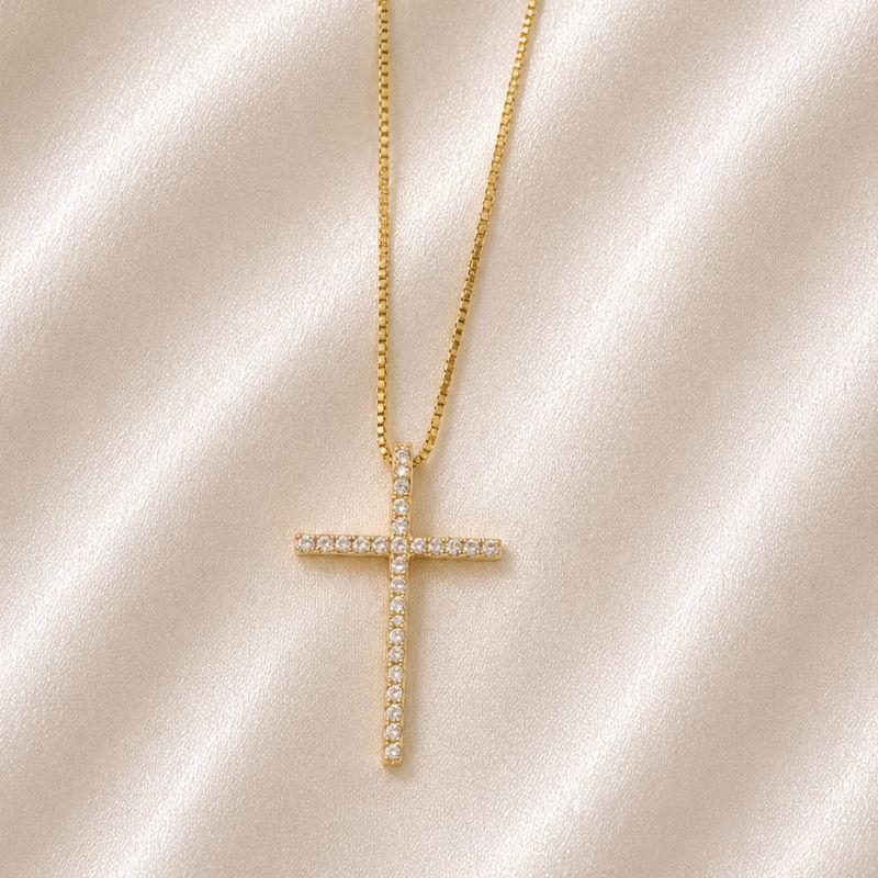 COLAR CRUZ ZIRCONIA