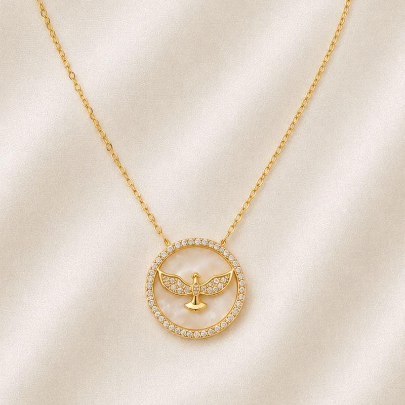 COLAR ESPIRITO SANTO COM ZIRCONIAS