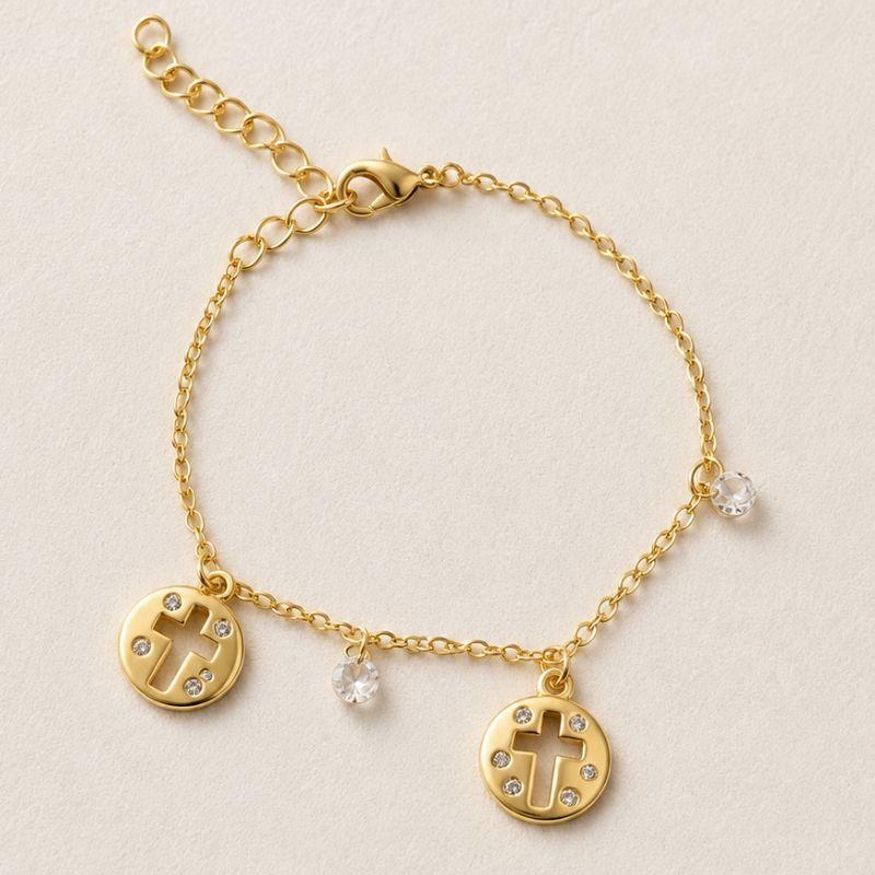 PULSEIRA CRUZ COM ZIRCONIAS