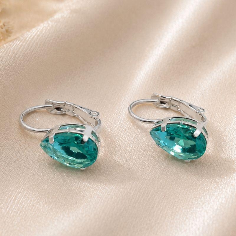 ARGOLA GOTA AZUL CLARO