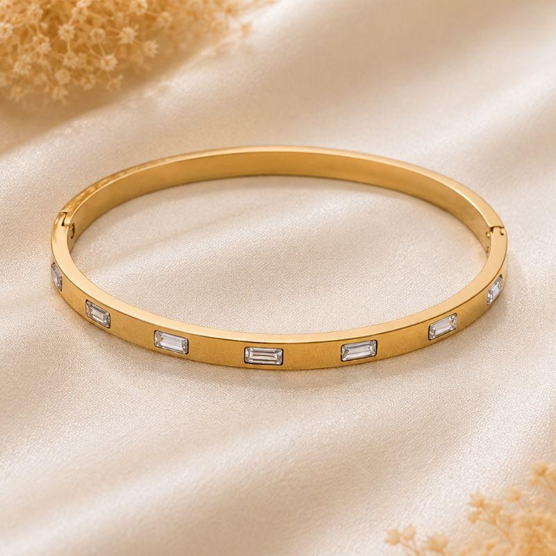BRACELETE ZIRCONIAS RETANGULARES