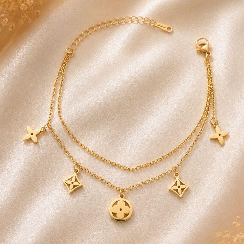 PULSEIRA DUPLA FLORES